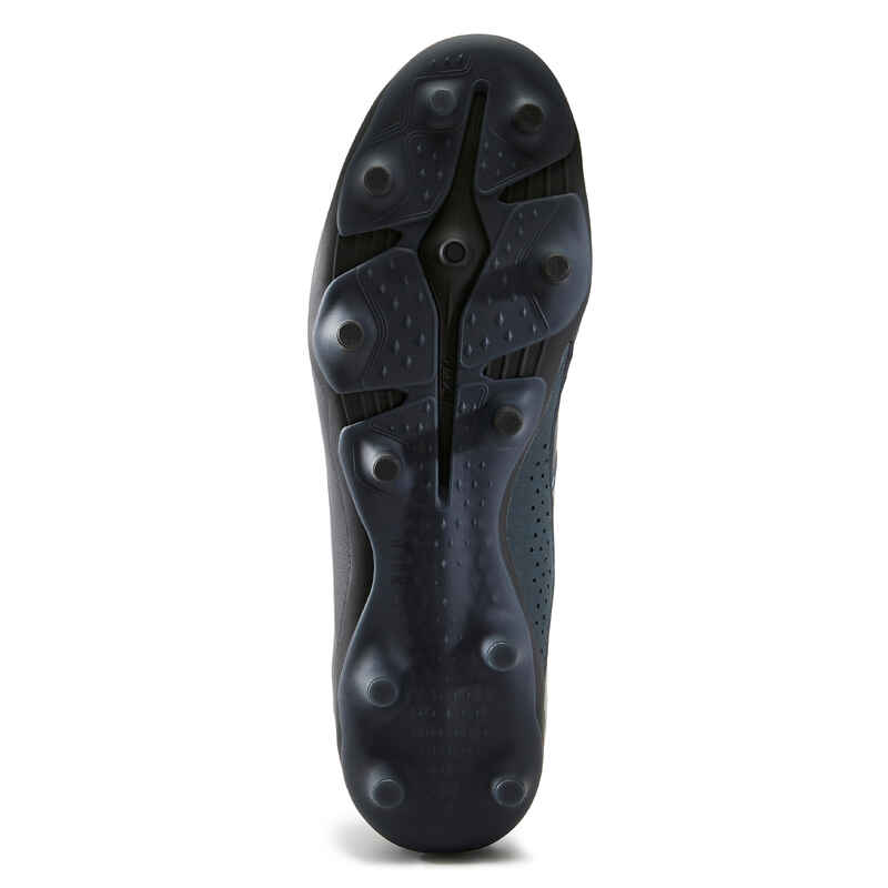 Leather Football Boots Viralto IV Premium FG Black Decathlon