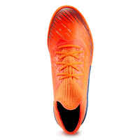 Kids' Lace-Up Football Boots CLR Turf TF - Orange