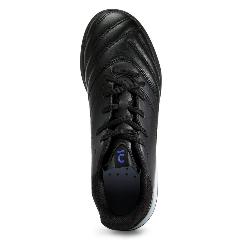 Kids' Hard Pitch Football Boots Viralto II Leather HG - Black/Blue