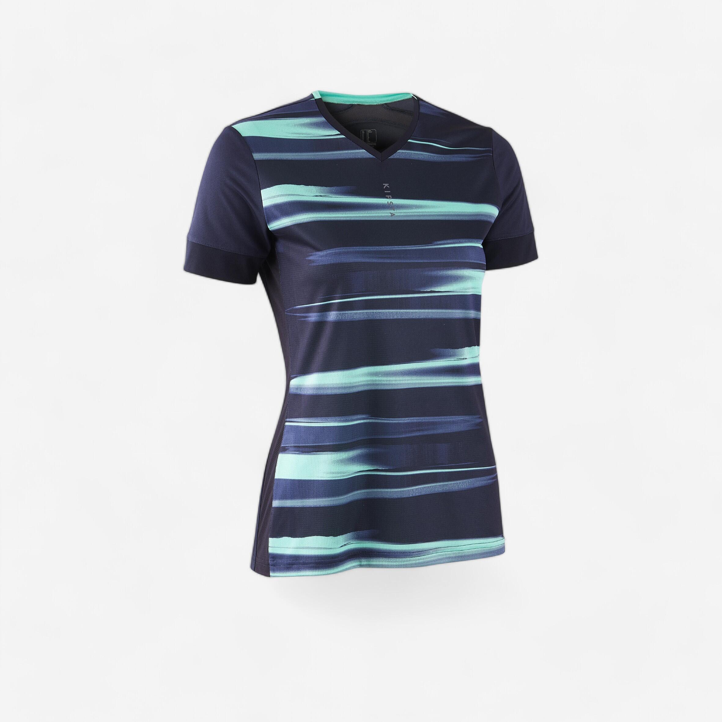 KIPSTA Camiseta fútbol mujer F500 Azul Verde