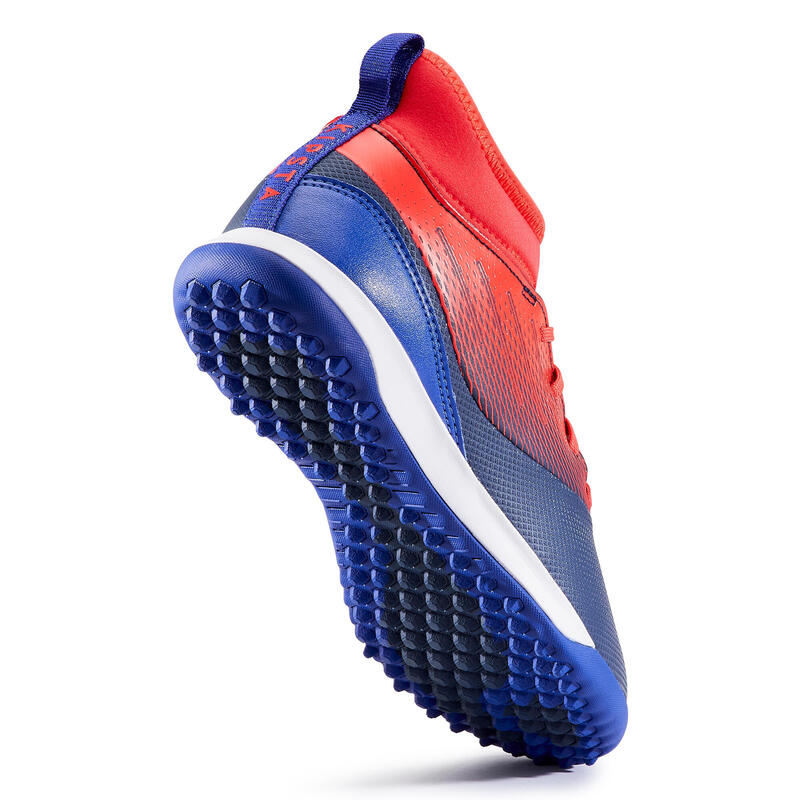 Chaussure de football AGILITY 500 TURF TF enfant Bleu