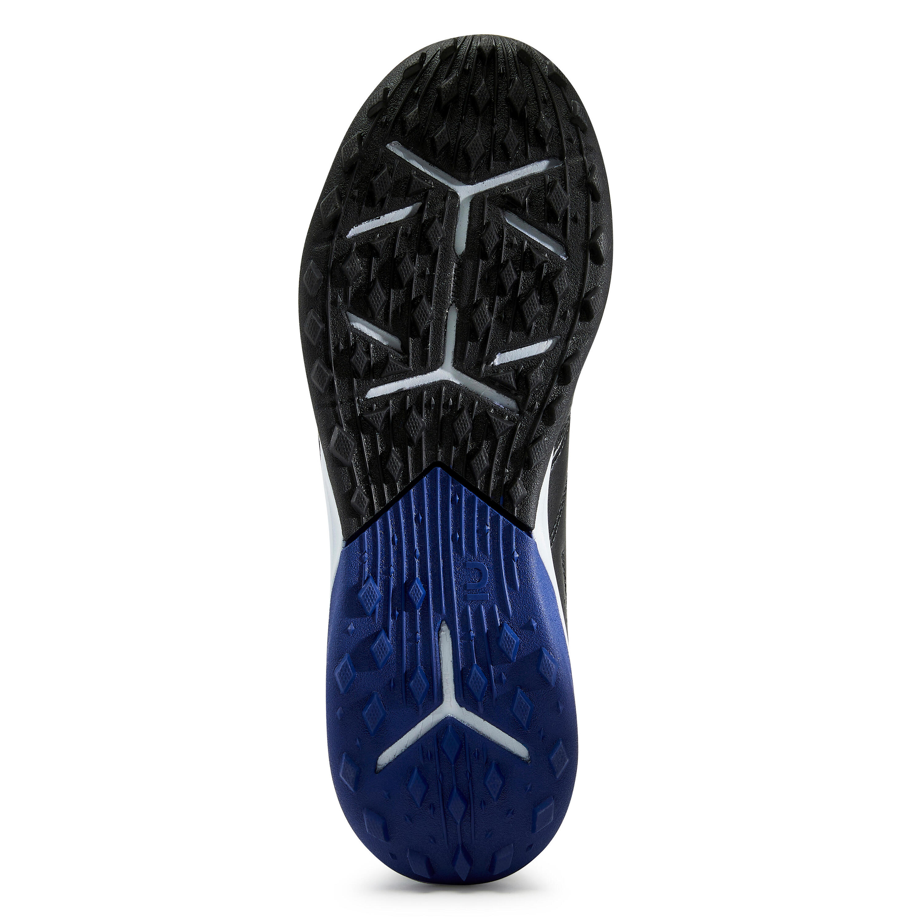 Scarpe calcetto bambino VIRALTO II TF cuoio nero-blu 8/8