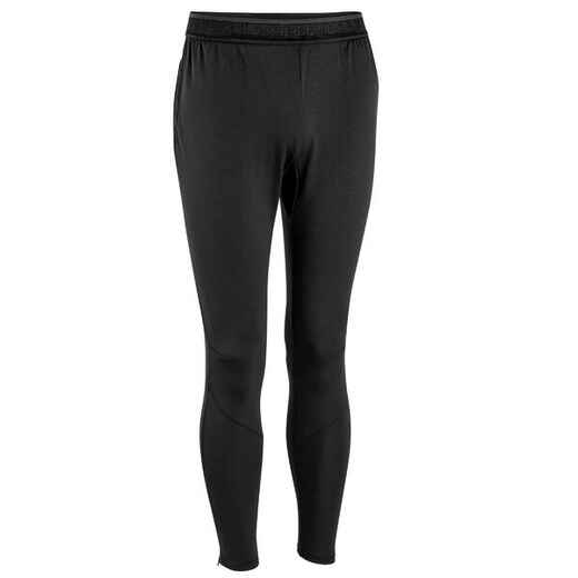 Keepwarm 900 Soccer Tights - Kids - Black, Carbon grey - Kipsta - Decathlon