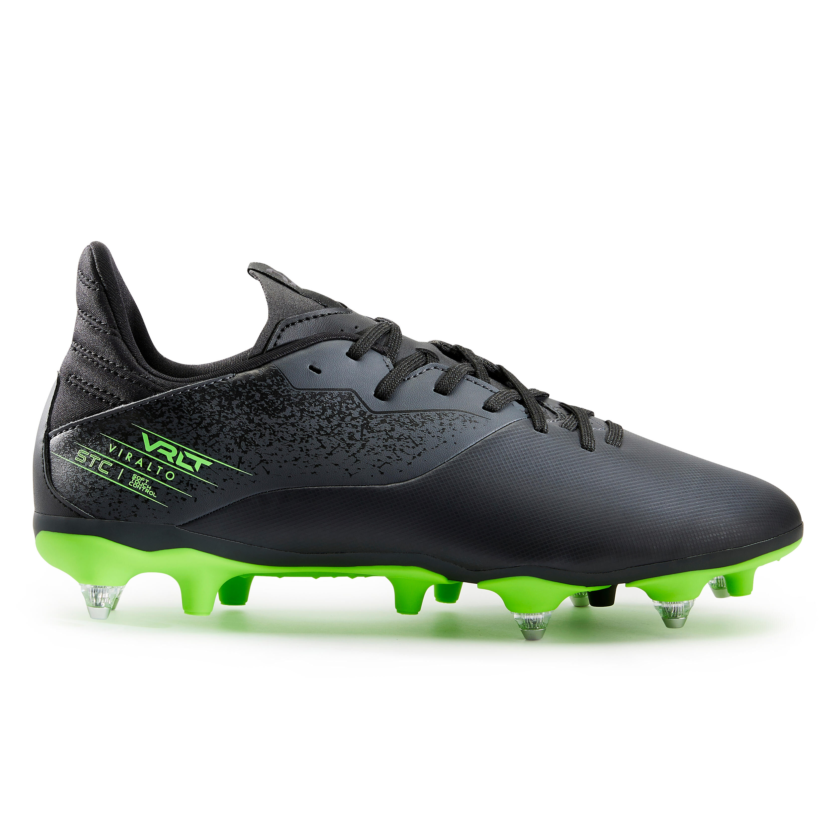 Black and shop green football boots