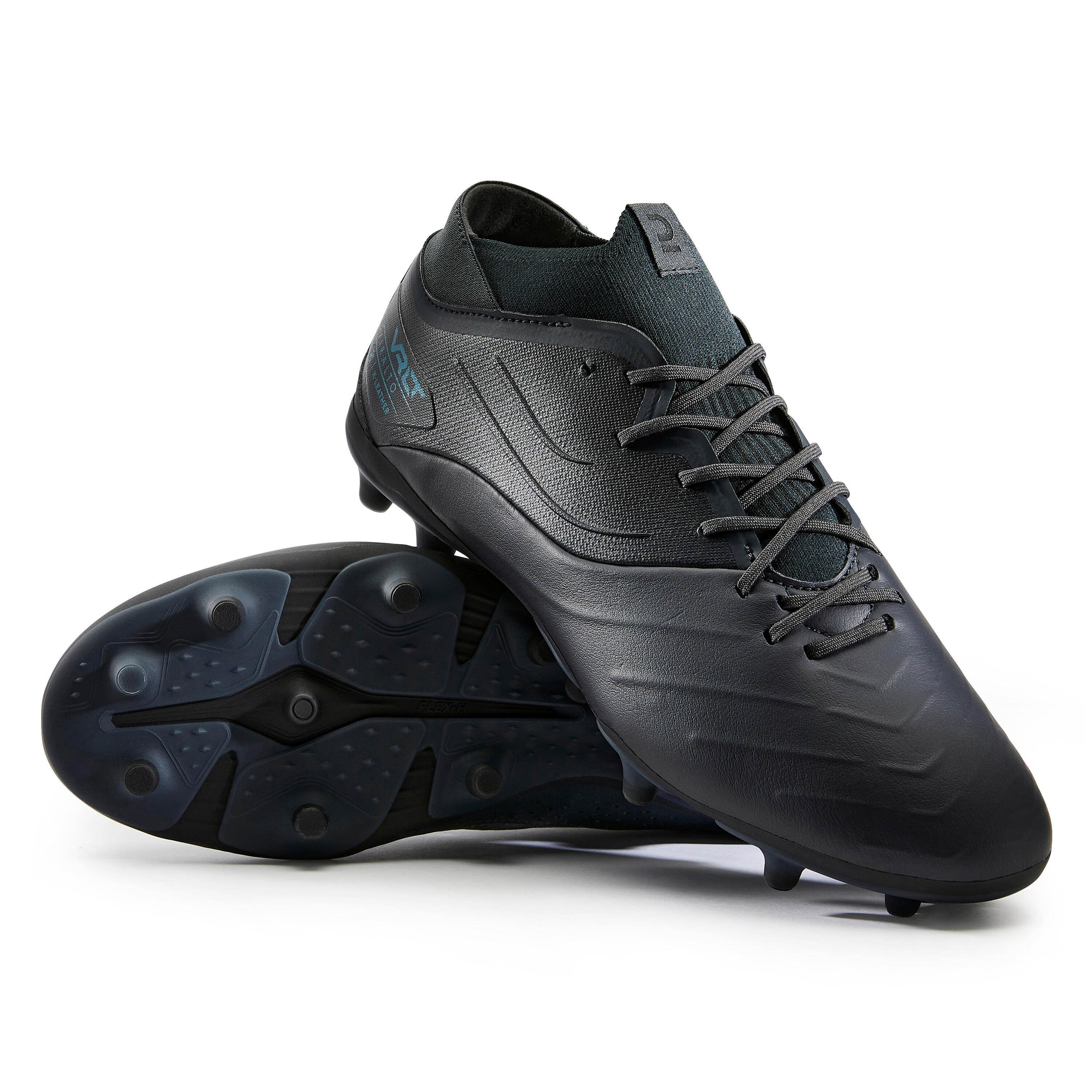 Leather Football Boots Viralto IV Premium FG - Black 8/9