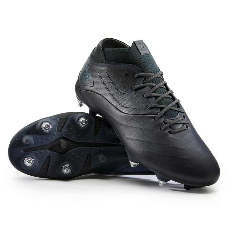 Botas de Fútbol Viralto IV Premium piel SG taco aluminio adulto negro