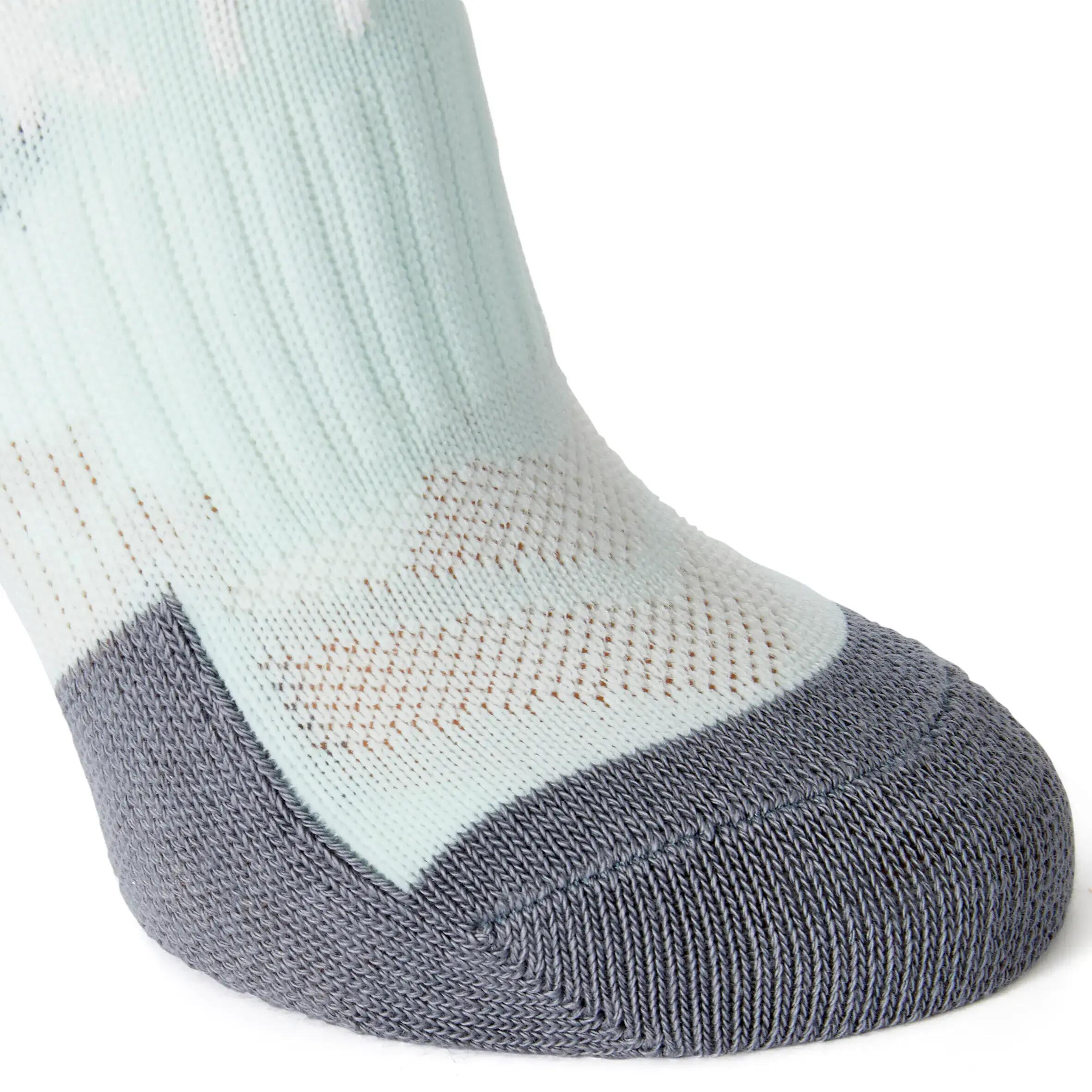 Football Socks FSK500 - Grey/Green 4/4