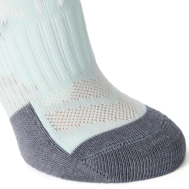 Chaussettes de Football FSK500 Gris / Vert