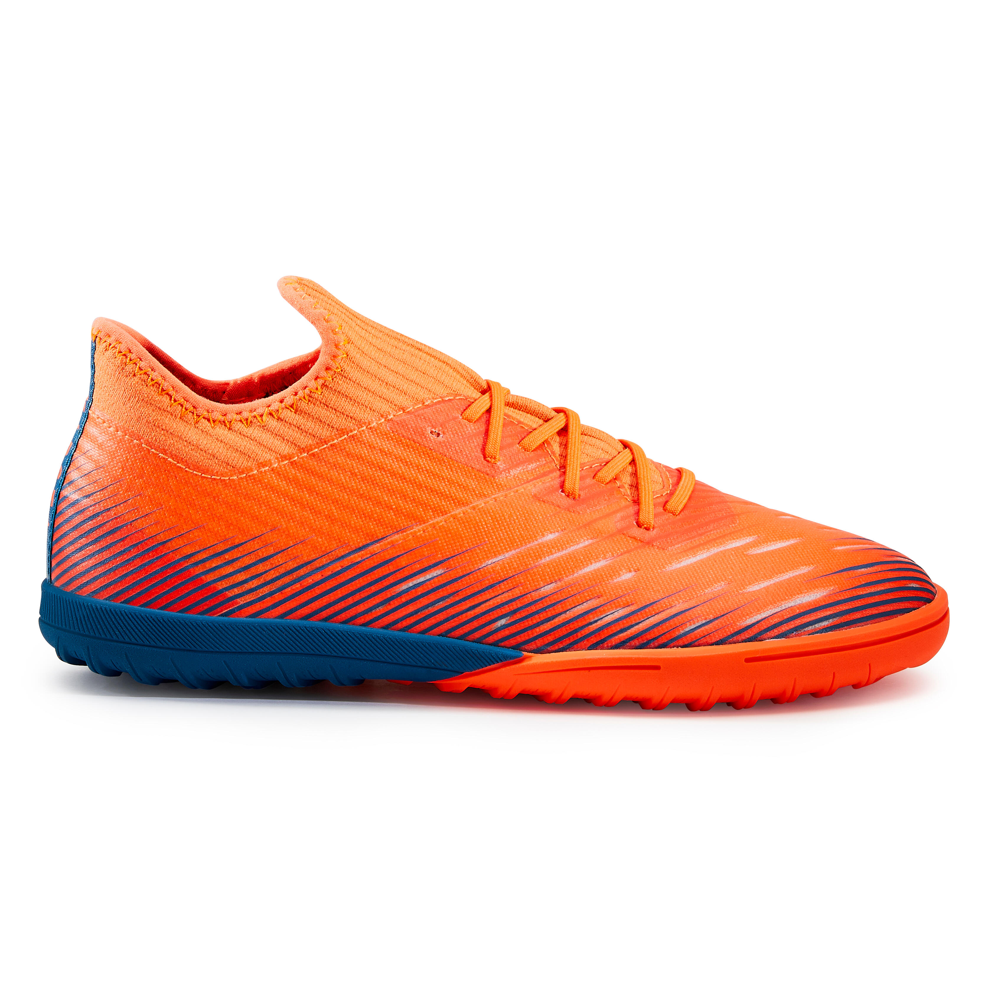 orange and green football boots