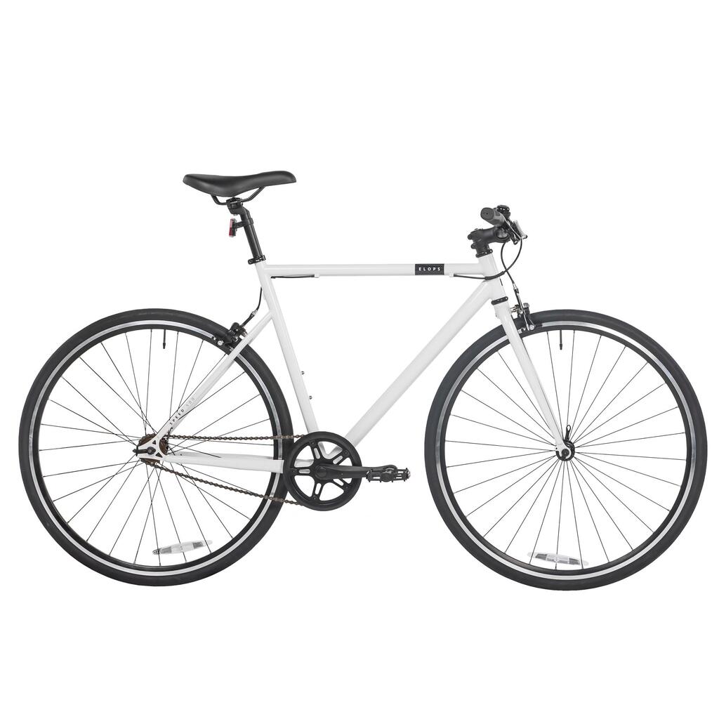 Bicicleta urbana monomarcha  Elops Speed 500 - Blanco