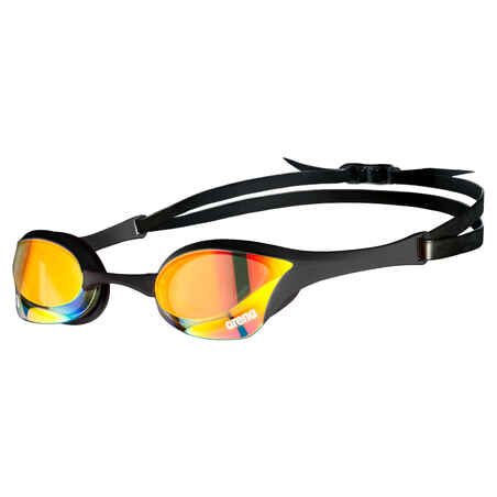 Plaukimo akiniai „Arena Cobra Swipe“, veidrodiniai stiklai, aukso spalvos