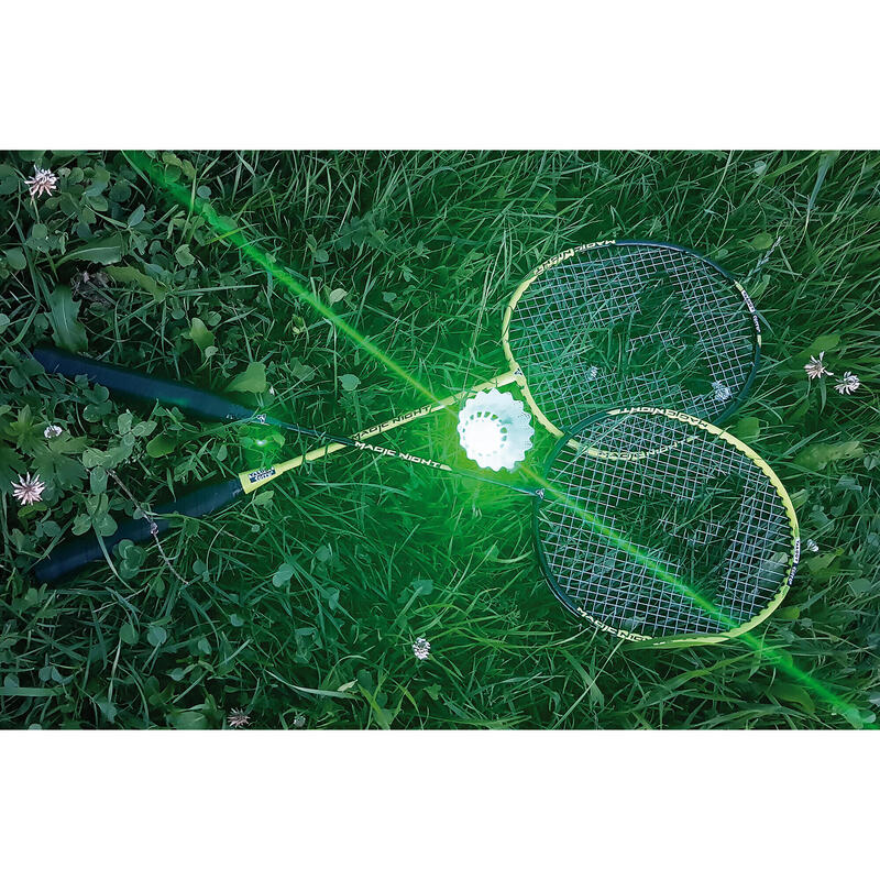 Set raquette de Badminton et volants Magic Night