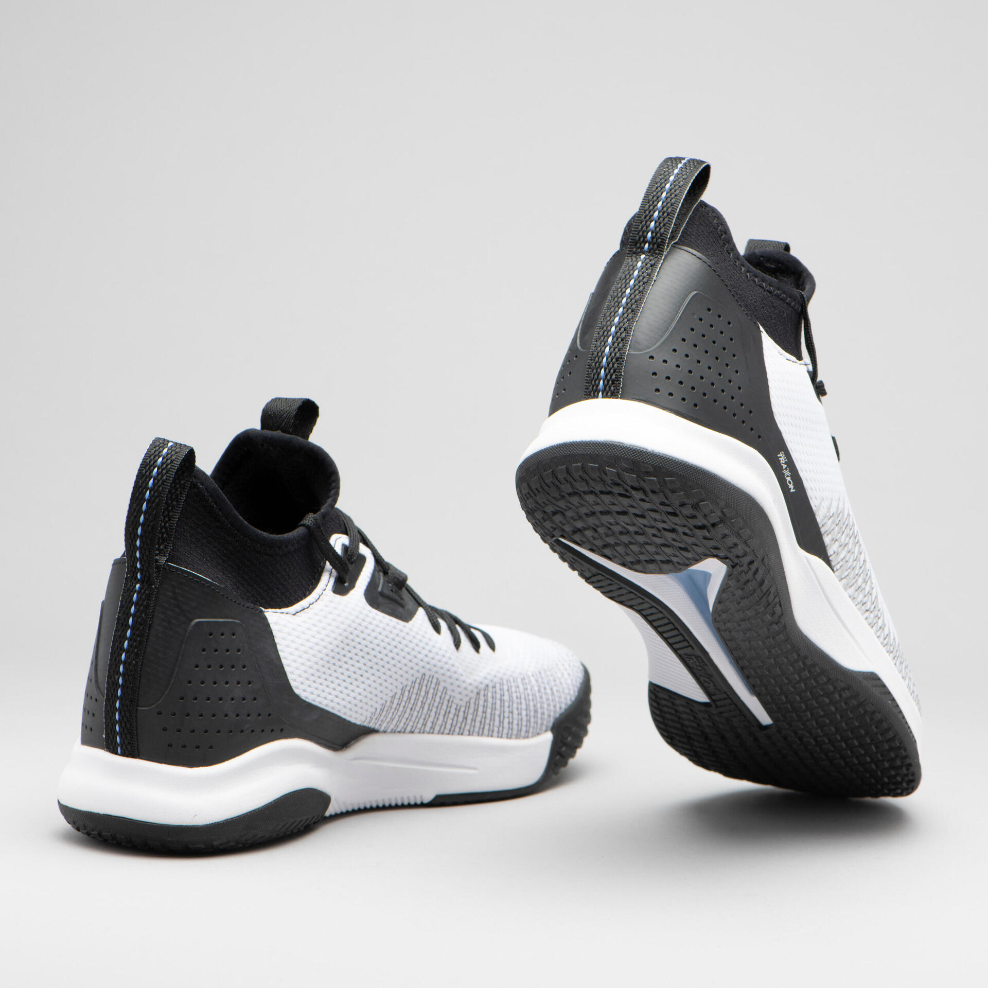Women's Intermediate Low-Rise Basketball Shoes Fast 500 - White/Black