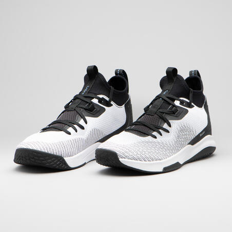 Chaussures de basketball Femme - FAST 500 W blanc noir