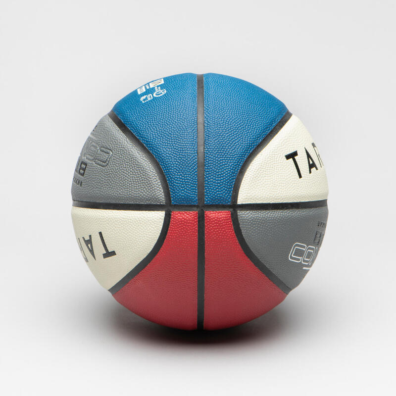 Basketball Grösse 7 - BT500 blau/weiss/rot