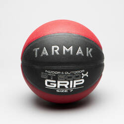 BT500 Grip Adult Size 7 Basketball - Noir Rouge