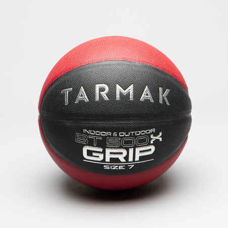 Črna in rdeča košarkarska žoga BT500 za odrasle (velikost 7)