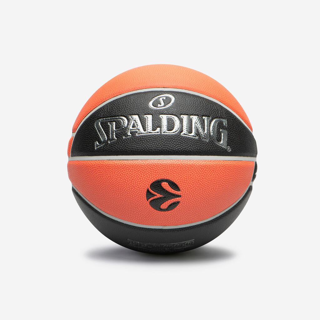 Basketball Spalding TF1000 Euroleague Grösse 7 orange/schwarz