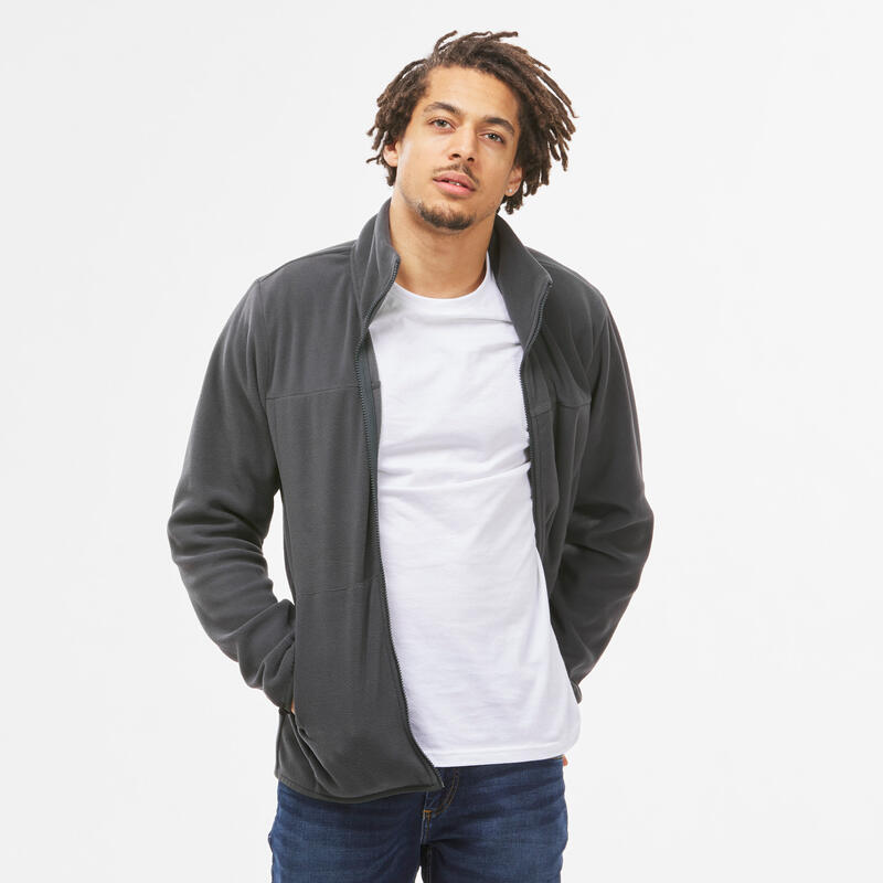 Veste 3en1 de randonnée 0°C imperméable homme, NH100 marron
