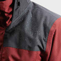 Men’s 3in1 waterproof hiking jacket 0°C NH100 - Brown