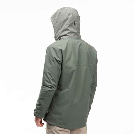 Men’s 3-in-1 waterproof hiking jacket - SH100 0°C