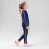 Trainingshose Kinder warm Synthetik atmungsaktiv - S500 marineblau/rosa