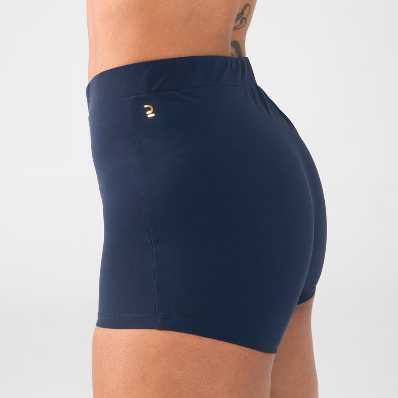 Mallas shorts atletismo Mujer azul