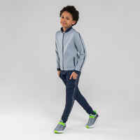 Kids' Warm Breathable Synthetic Jogging Bottoms S500 - Navy