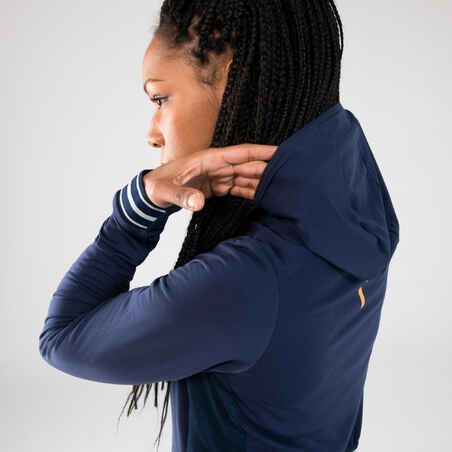Moteriška šilta sportinė striukė, tamsiai mėlyna / šviesiai mėlyna