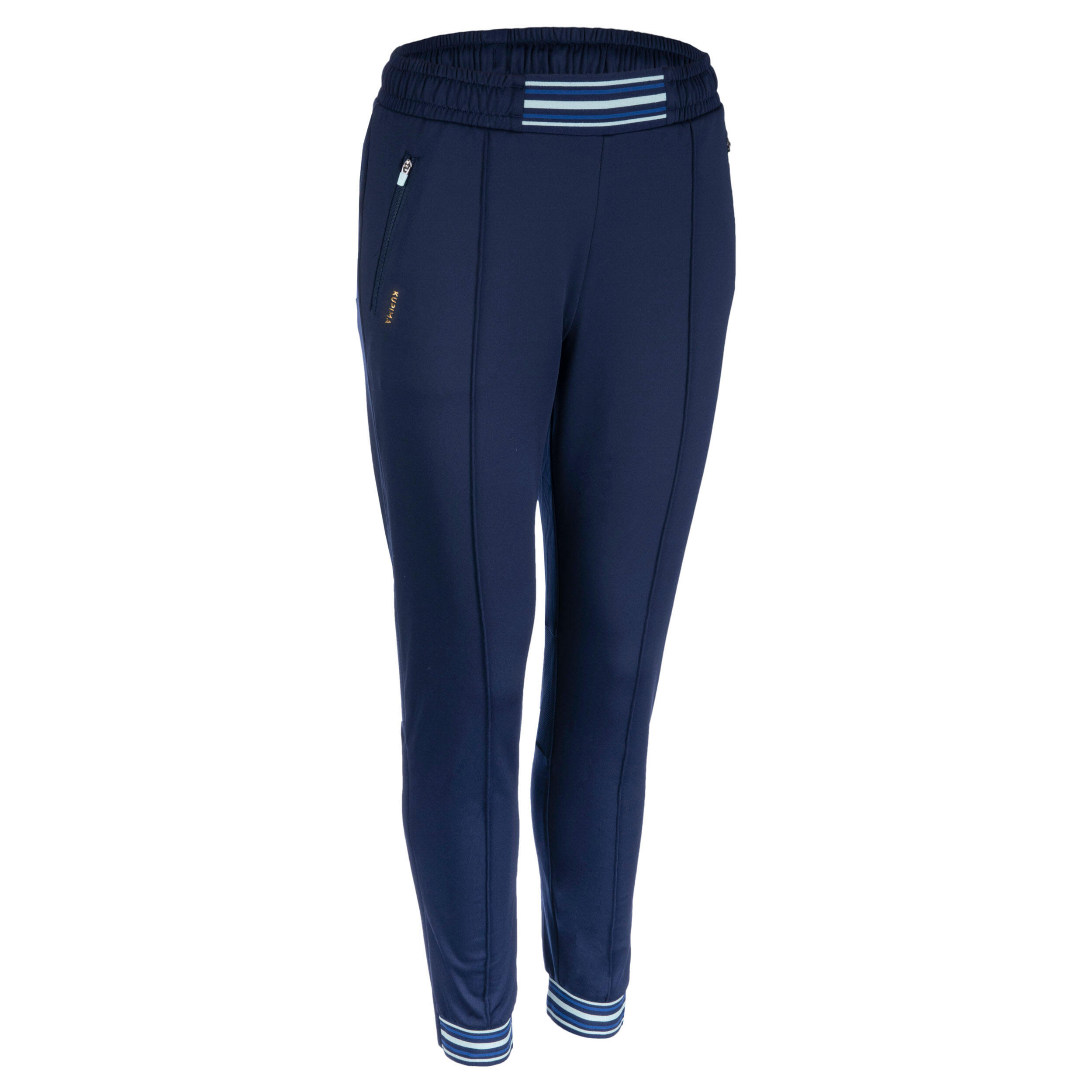 KALENJI Women's Athletics Zipped Trousers - Navy/Light Blue