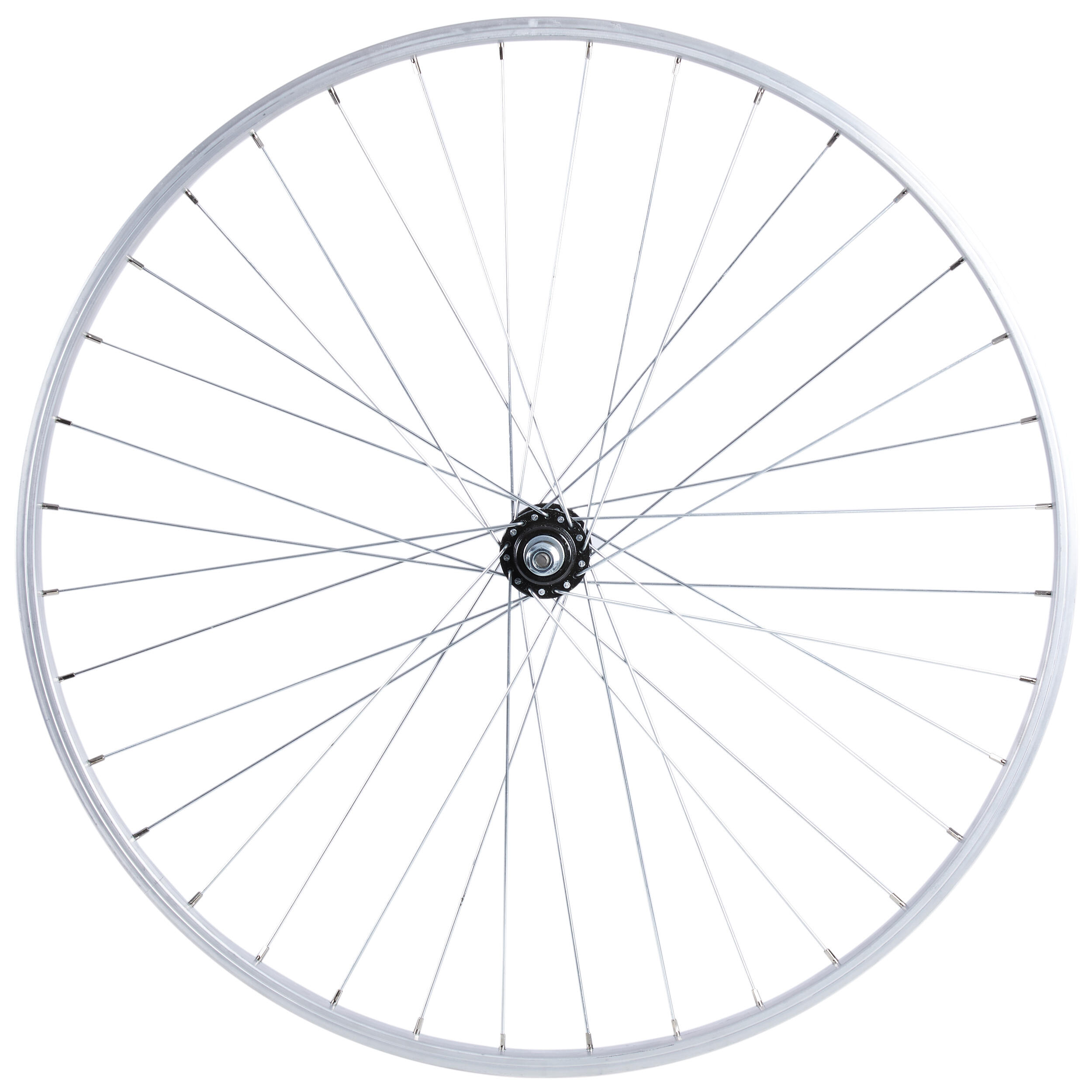 28" Single-walled City Bike Rear Wheel Elops 100 - Silver