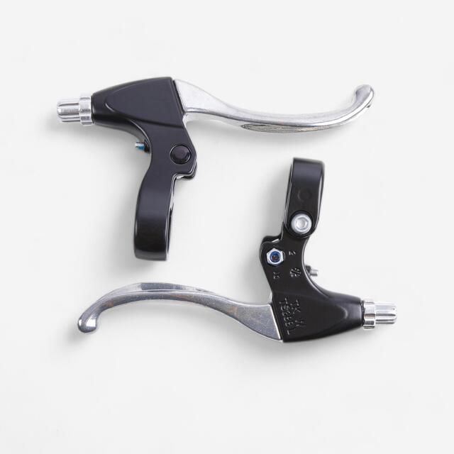 Remhendel 22 mm, remhendel 22 mm, fietsremhendel links/rechts, handremhendel, 1 paar aluminiumlegering Bmx weg mountainbike, schijfrem, bargreep, niveau, zwart en zilver Remhendel 22 mm, remhendel 22 mm, fietsremhendel links/rechts, handremhendel, 1 paar aluminiumlegering Bmx weg mountainbike, schijfrem, bargreep, niveau, zwart en zilver