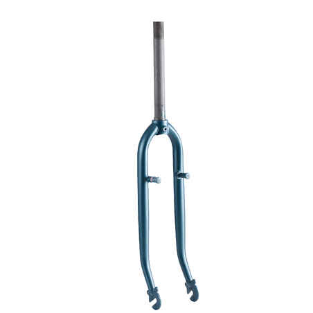 1" Fork for 28-inch Wheel for Elops 540 City Bike - Petrol Blue