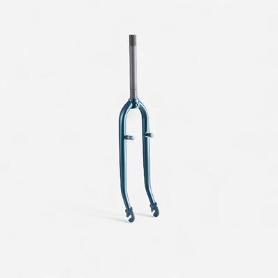 Vork 1" voor wiel 28 inch van de stadsfiets elops 540 petrolblauw