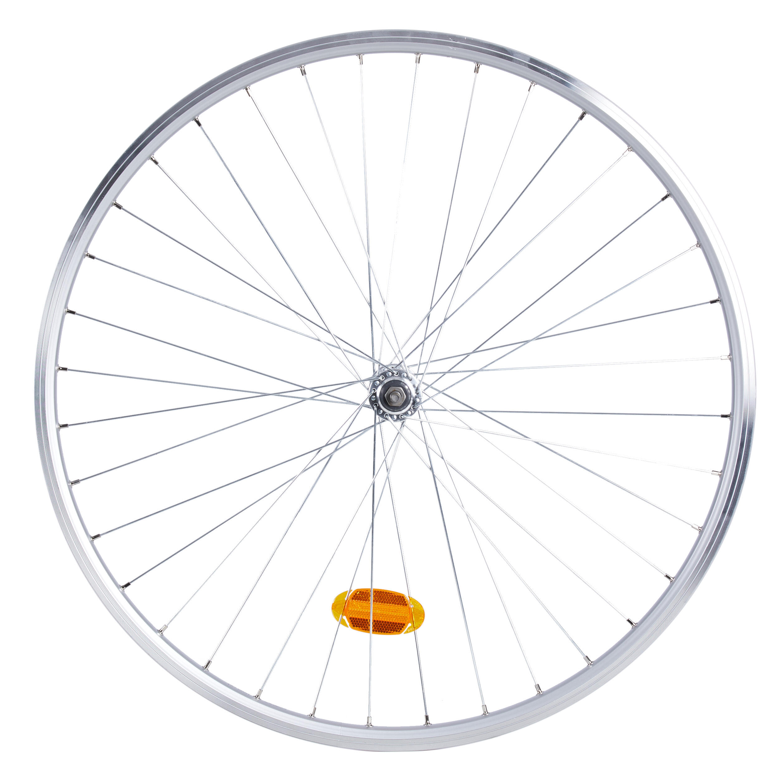 Ruota anteriore bici città Elops 120E doppia parete argento ELOPS |  DECATHLON
