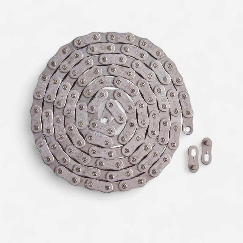 Chaine KMC monovitess Z1eHX+ZL578 108 maillons pour vélo à assistance electrique