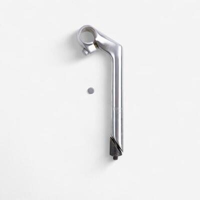 Attacco manubrio con stelo 1" 22.2. per 25.4 alluminio argento per bici città Elops 500/520