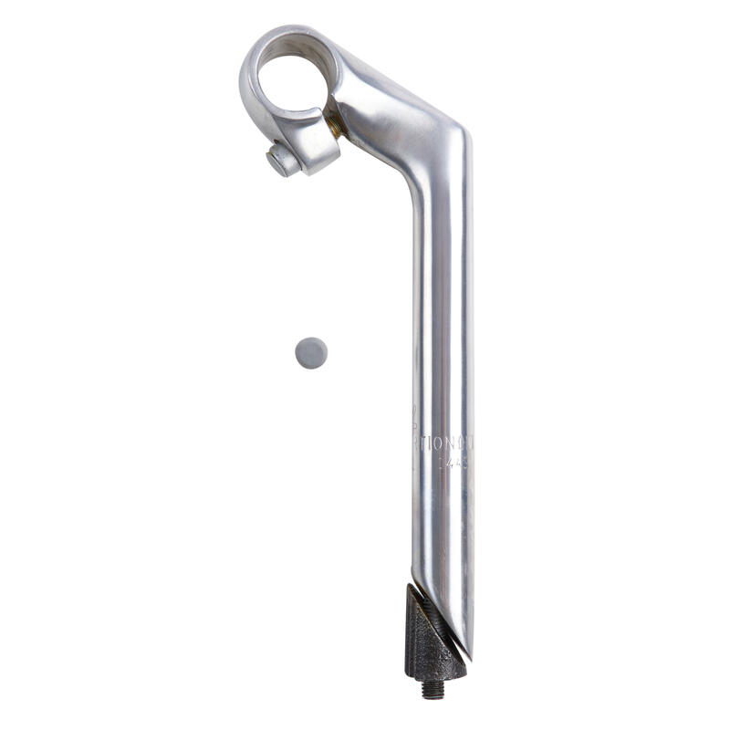 Stuurpen met draad 1" 22,2/25,4 voor stadsfiets Elops 500/520 aluminium zilver