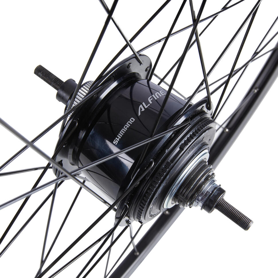 Koło do roweru miejskiego Elops 700 tylne dwukom. disc Alfine do City Speed 920