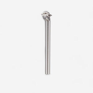 Tija de sillín 28,6 mm diámetro 270 mm o 350 mm longitud Plata