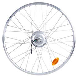 28" 36V Double-Walled Rear Wheel Elops 120E City Bike - Silver