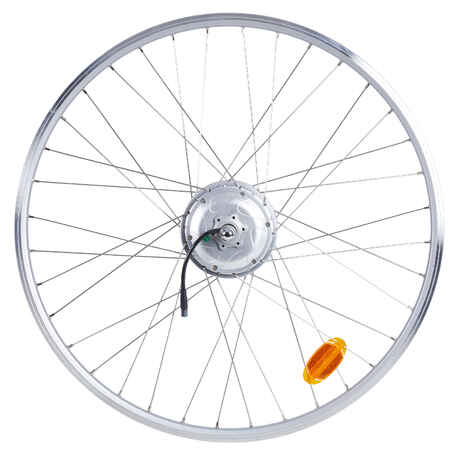 28" 36V Double-Walled Rear Wheel Elops 120E City Bike - Silver