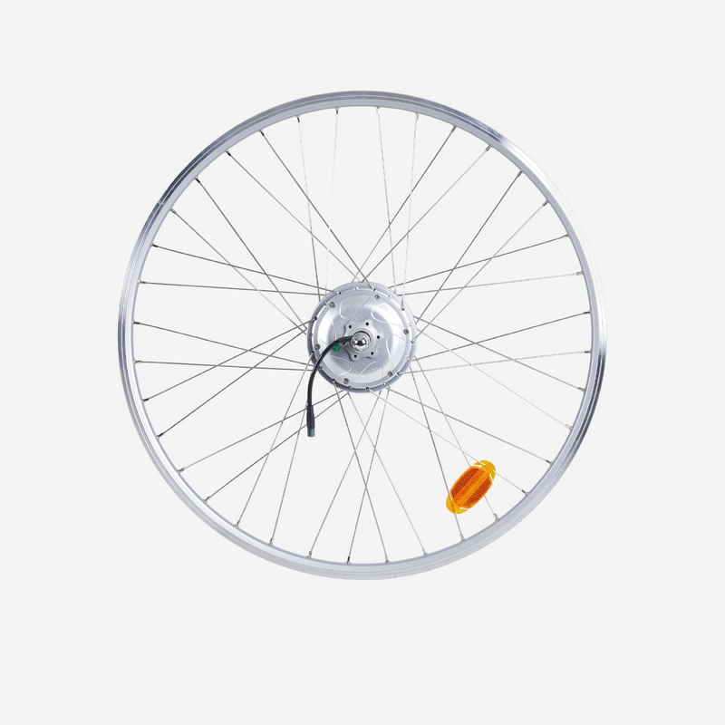 Roue Arrière Vélo 24 X 1.75 – Acier 36H Boulonnée Argent