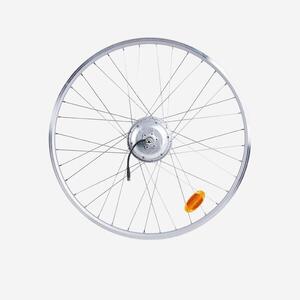 rueda trasera bicicleta urbana 28 pulgadas 36V doble pared plata Elops 120E