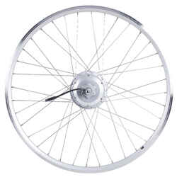 28" City Bike Double-Walled Rear Wheel 36V Motor B'ebike 700 - Silver