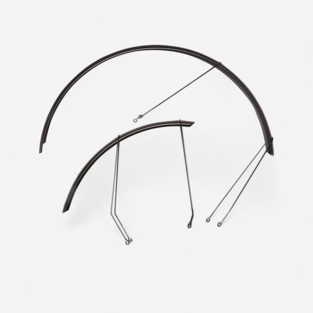 28" Bike Mudguard City Speed - Black