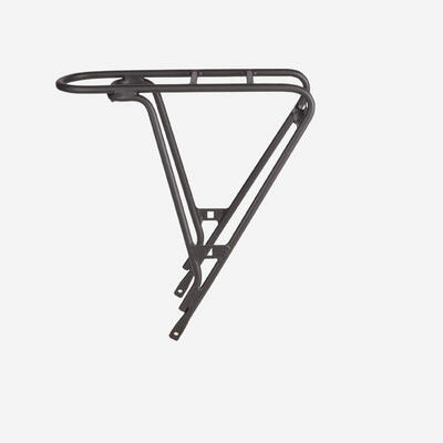 Aluminium bagagedrager 27 kg voor stadsfiets elops voor lange afstanden zwart