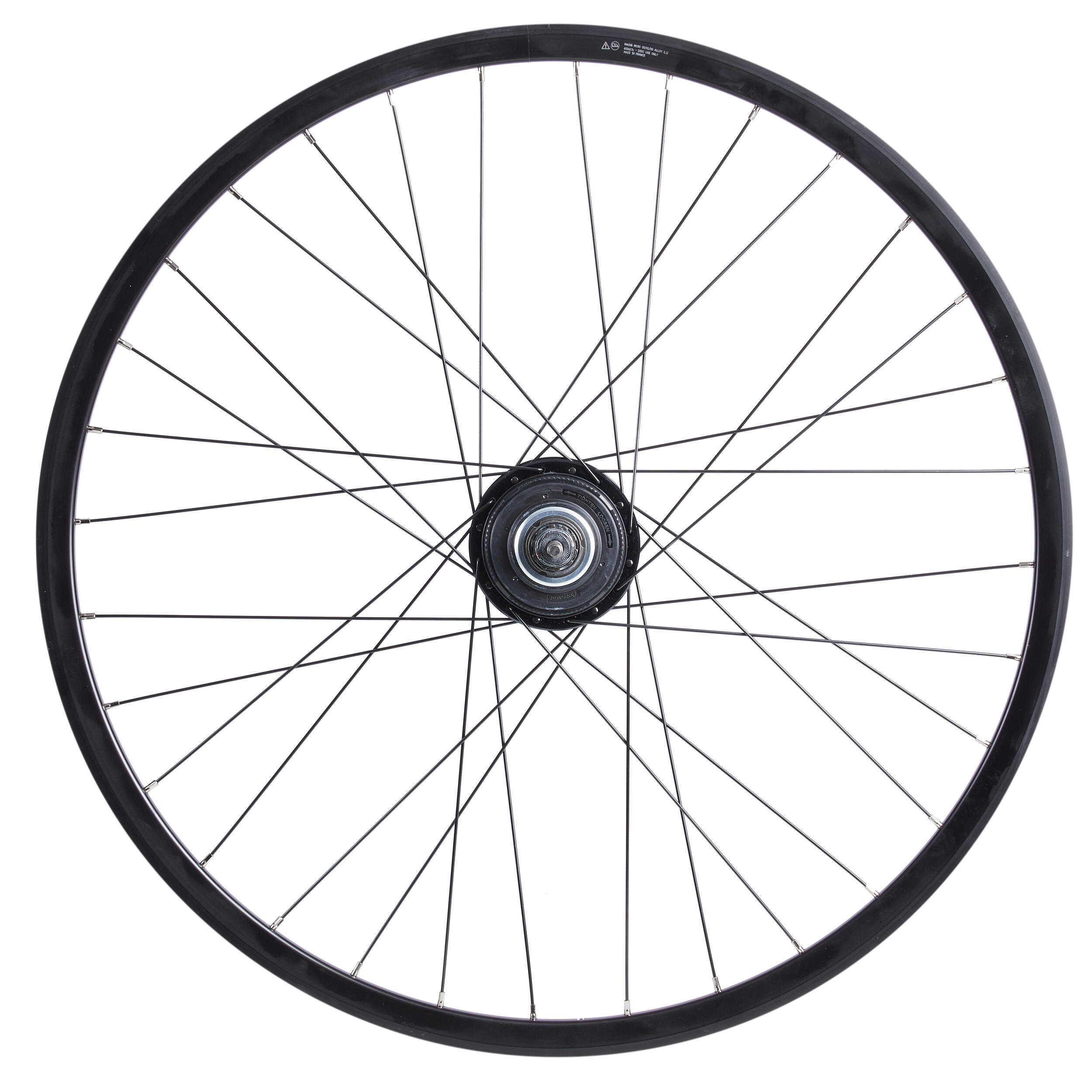 Decathlon UK Elops Double-walled Rear Wheel With Disc Wheelset For Speed 920 City Bike