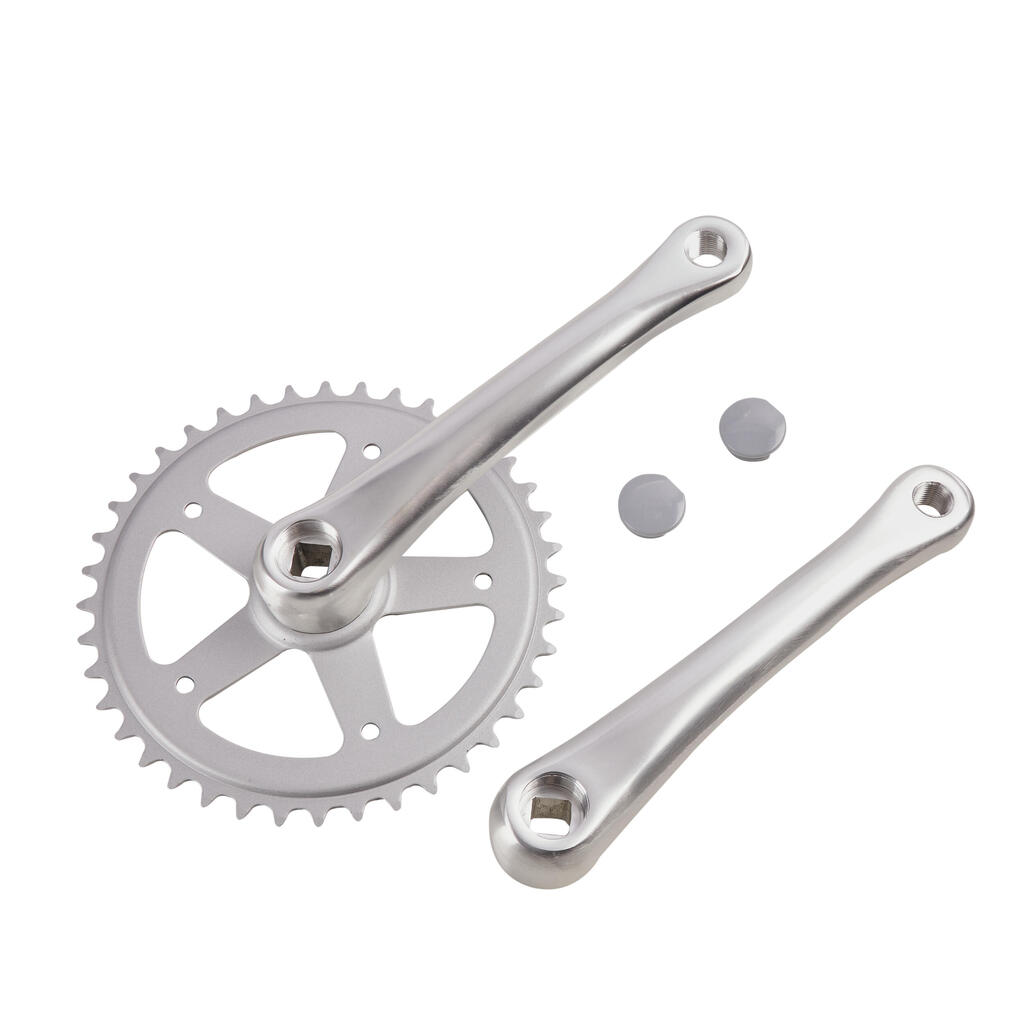 Hliníkové stredové zloženie Crankset 40 zubov Elops 540 strieborné