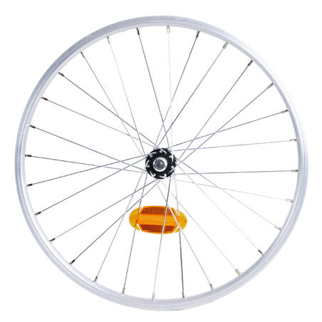 Framhjul till hopfällbar cykel 20" enkelbottnad fälg silver TILT 120